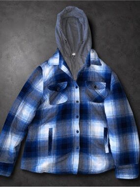 Natural Reflections Gray Sherpa-Lined Zip Jacket